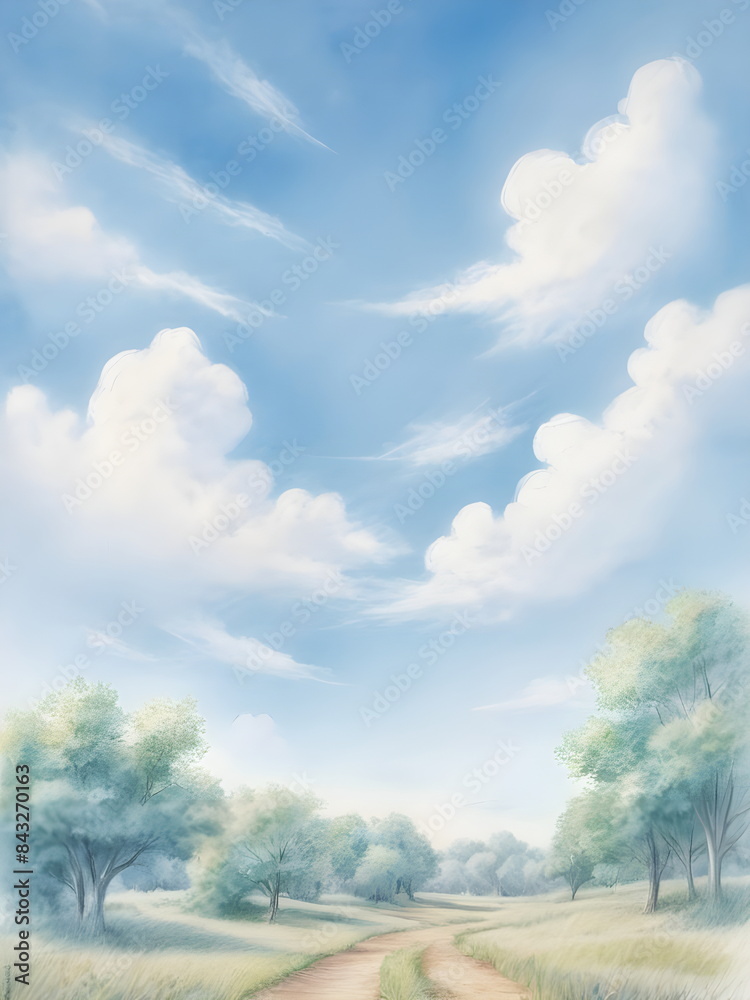 Fototapeta premium blue sky in summer