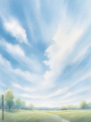 blue sky in summer