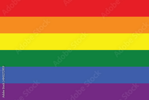 LGBT pride flag.