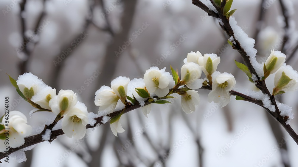 blossom in spring white background blossom in spring white background