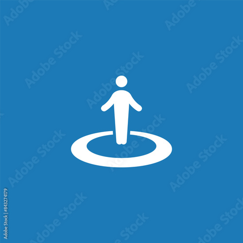 trampoline rebounder logo design vector simple 