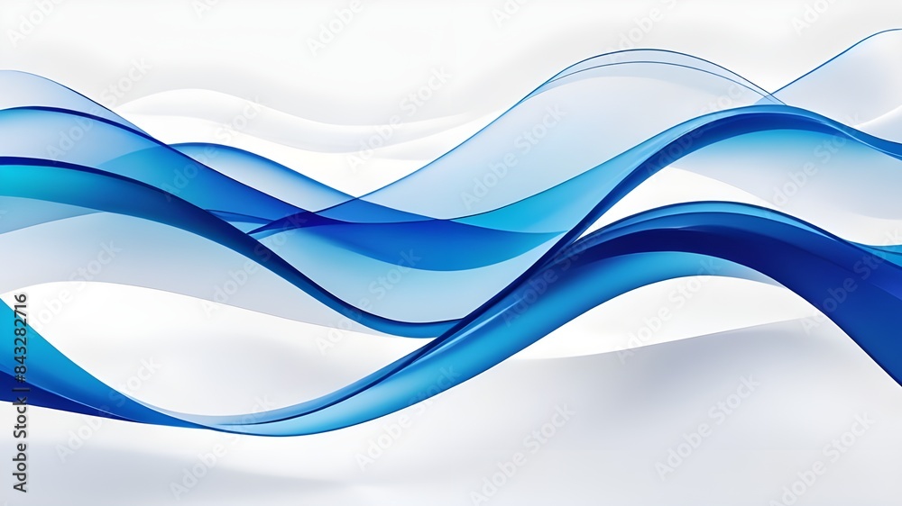 Blue abstract wave background with white background. Blue abstract wave background with white background.