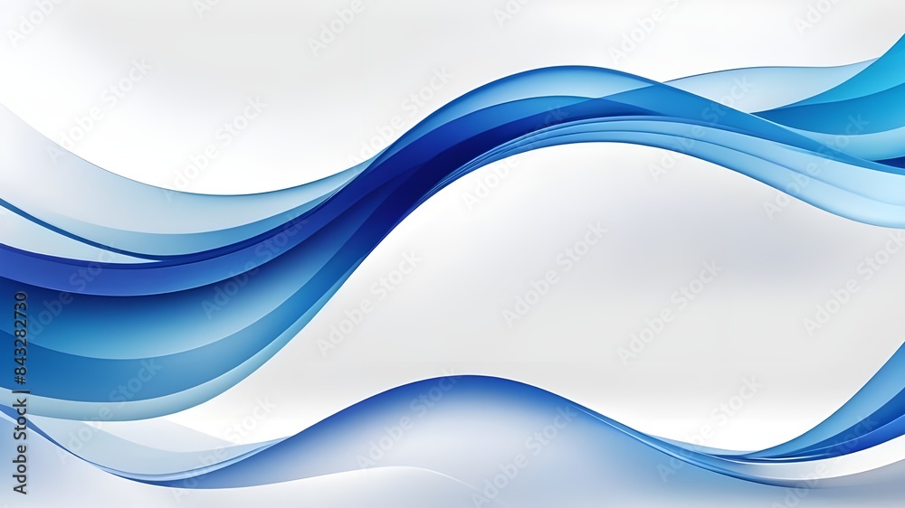 Blue abstract wave background with white background. Blue abstract wave background with white background.
