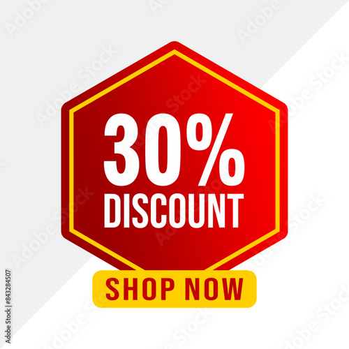Perfectly Crafted 30% Off Sale Vector for Businesses