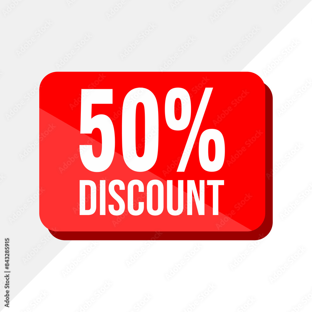 Set of sales discount promotions made of numbers. Vector Illustration of 50% percent discount for your unique sale poster, banner ads Set of sales discount promotions made of numbers. Vector Illustration of 50% percent discount for your unique sale poster, banner ads