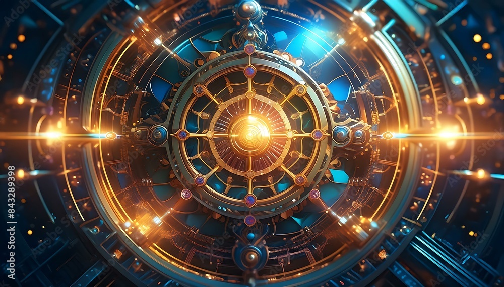 Fototapeta premium abstract futuristic background, technology concept