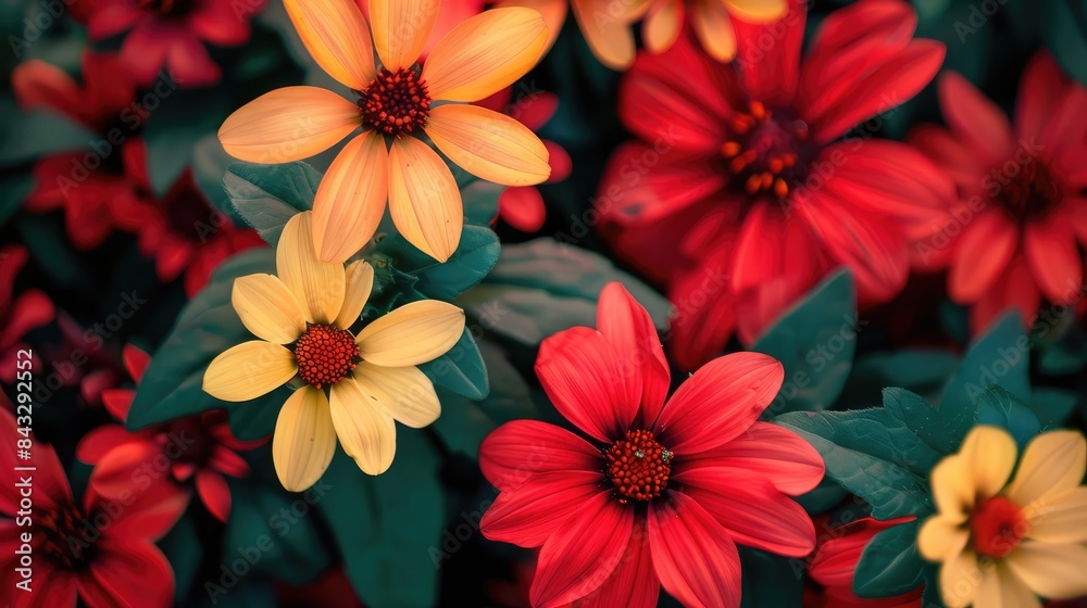 Vibrant Bouquet of Red and Yellow Flowers Vibrant Bouquet of Red and Yellow Flowers