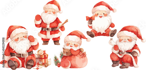 santa clipart vector for graphic resources	