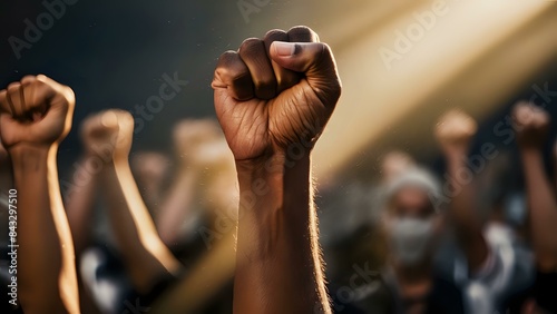 Raised Fist of Resilience
