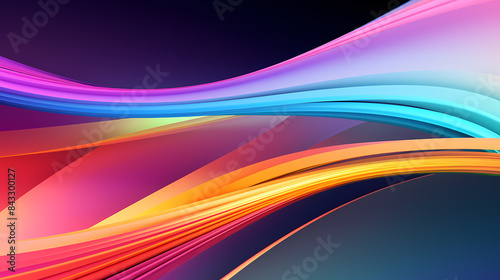 Abstract colorful waves