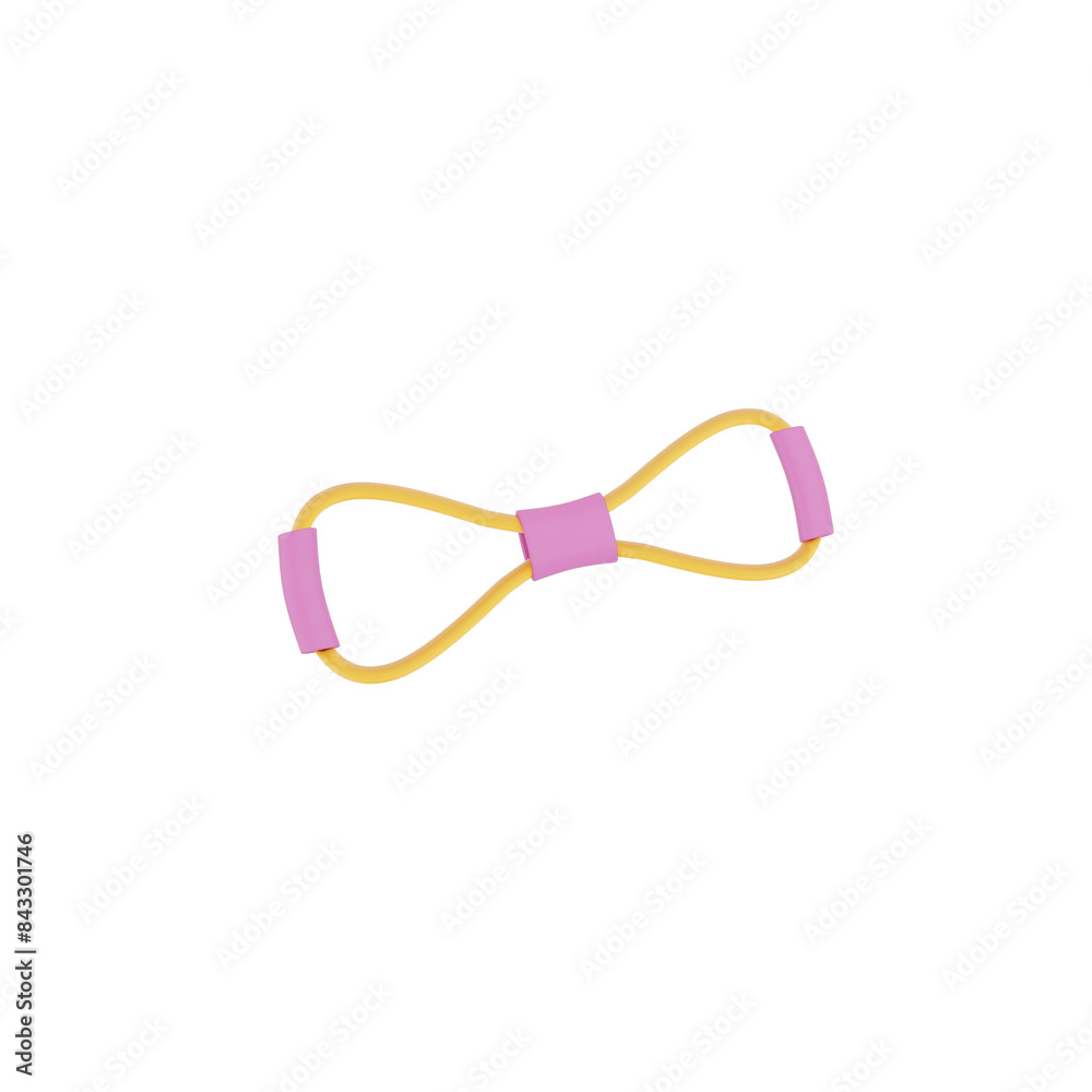 Yoga rope 3d illustration Yoga rope 3d illustration
