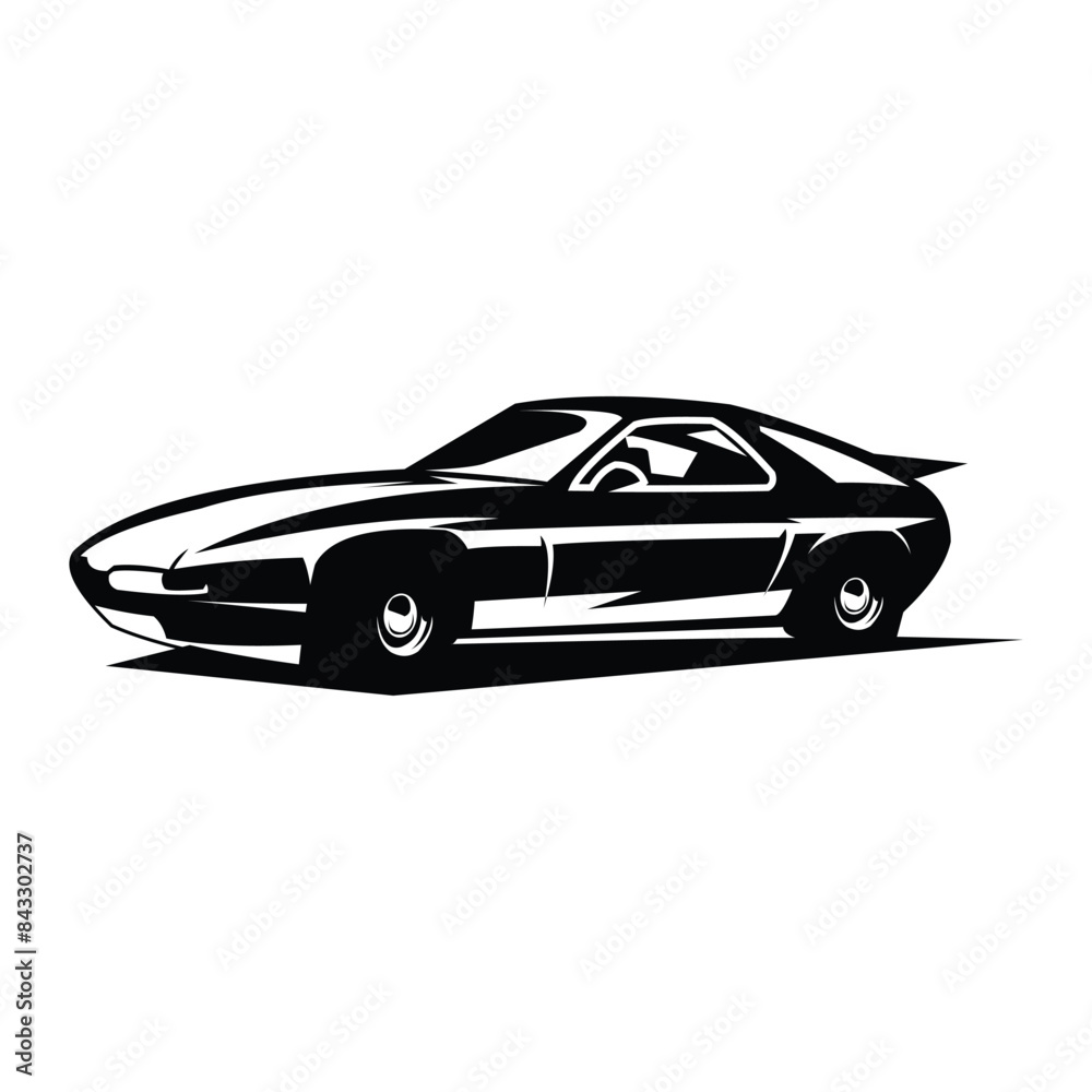 Naklejka premium 1976 Lotus spirit premium appears from the side. best for logos, badges. available in eps 10