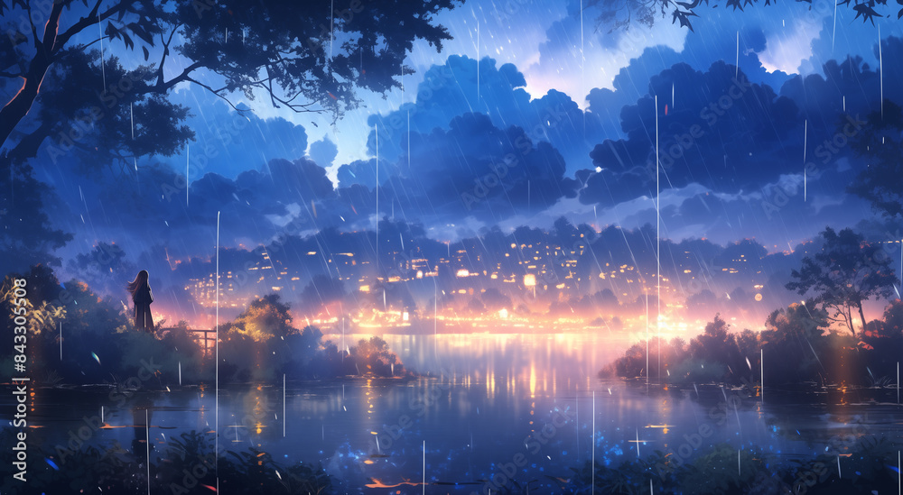 Beautiful rainy season scenery. Beautiful rainy season scenery.