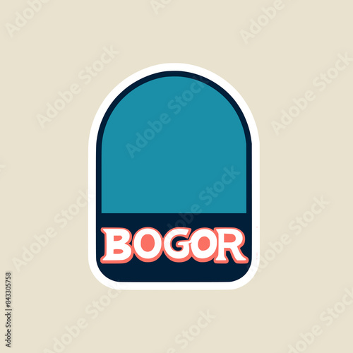 bogor city indonesia sticker tshirt vector illustration template design Free Download bogor city indonesia sticker tshirt vector illustration template design - GFXLoad