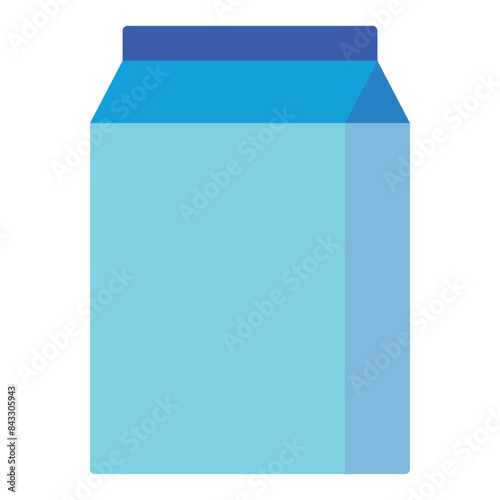 blank milk box icon 