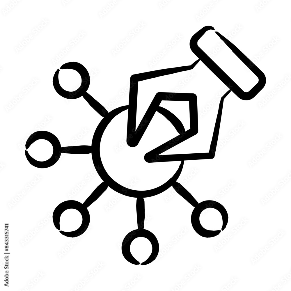 Nanotechnology Icon Nanotechnology Icon