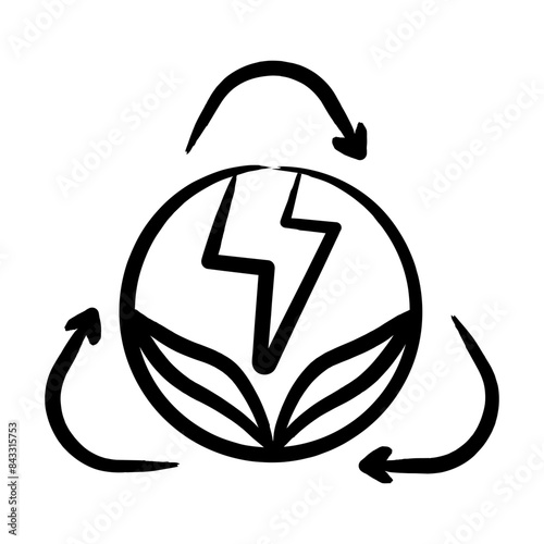 Εκτύπωση καμβά Renewable Energy Technology Icon