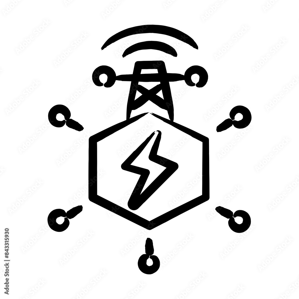 Smart Grids Icon Smart Grids Icon