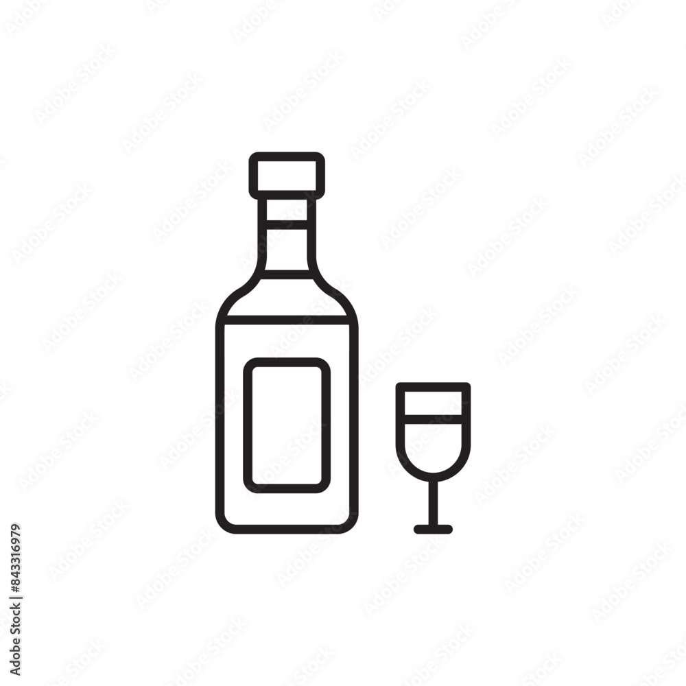 Champagne icon design with white background stock illustration Champagne icon design with white background stock illustration