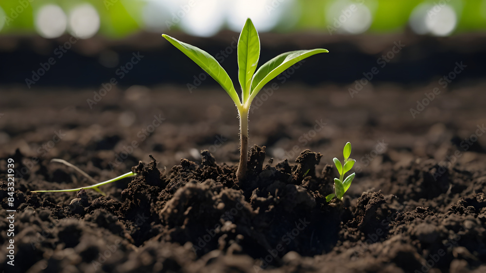 Fototapeta premium Green Thumb Guide: Essential Tips for Growing Plants