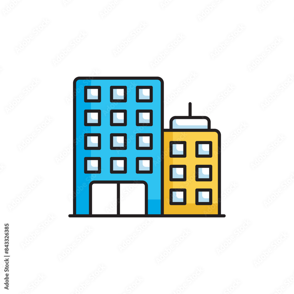 Building icon design with white background stock illustration Building icon design with white background stock illustration