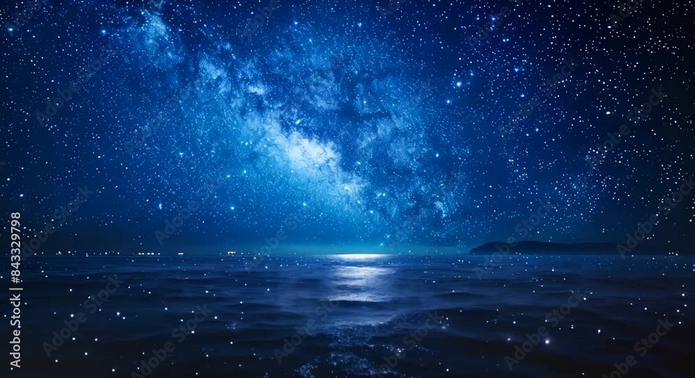 Clear starry sky on a warm summer night with space for dreamy or romantic messages Clear starry sky on a warm summer night with space for dreamy or romantic messages