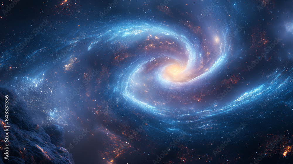 Deep Space Vortex. Vortex with swirling stars Deep Space Vortex. Vortex with swirling stars