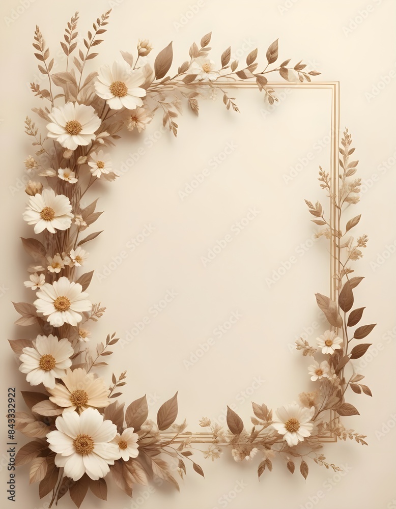Floral borders backgrounds