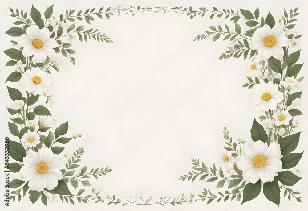 Floral borders backgrounds