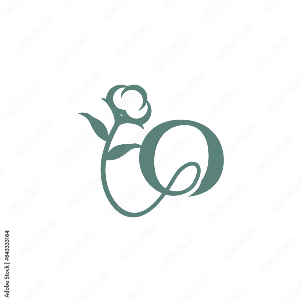 Letter O cotton logo icon vector template Letter O cotton logo icon vector template