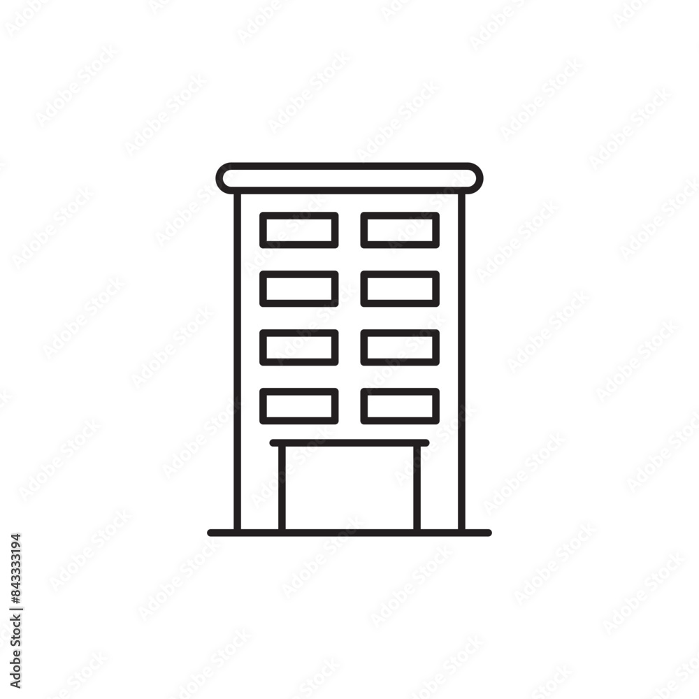 Building icon design with white background stock illustration Building icon design with white background stock illustration