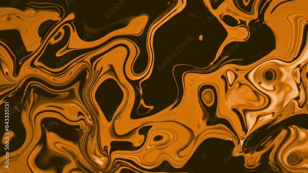 Gold and black liquid background and wallpaper .4K stock video Gold and black liquid background and wallpaper .4K stock video