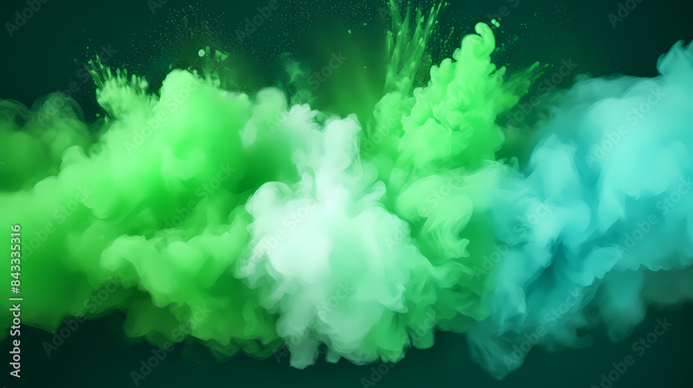 Green smoke explosion Green smoke explosion