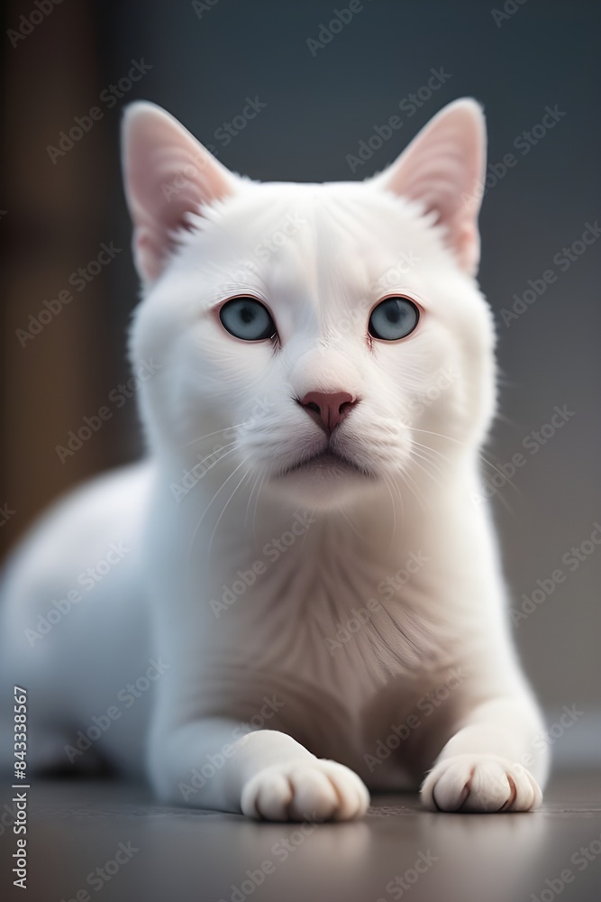 kitten on white