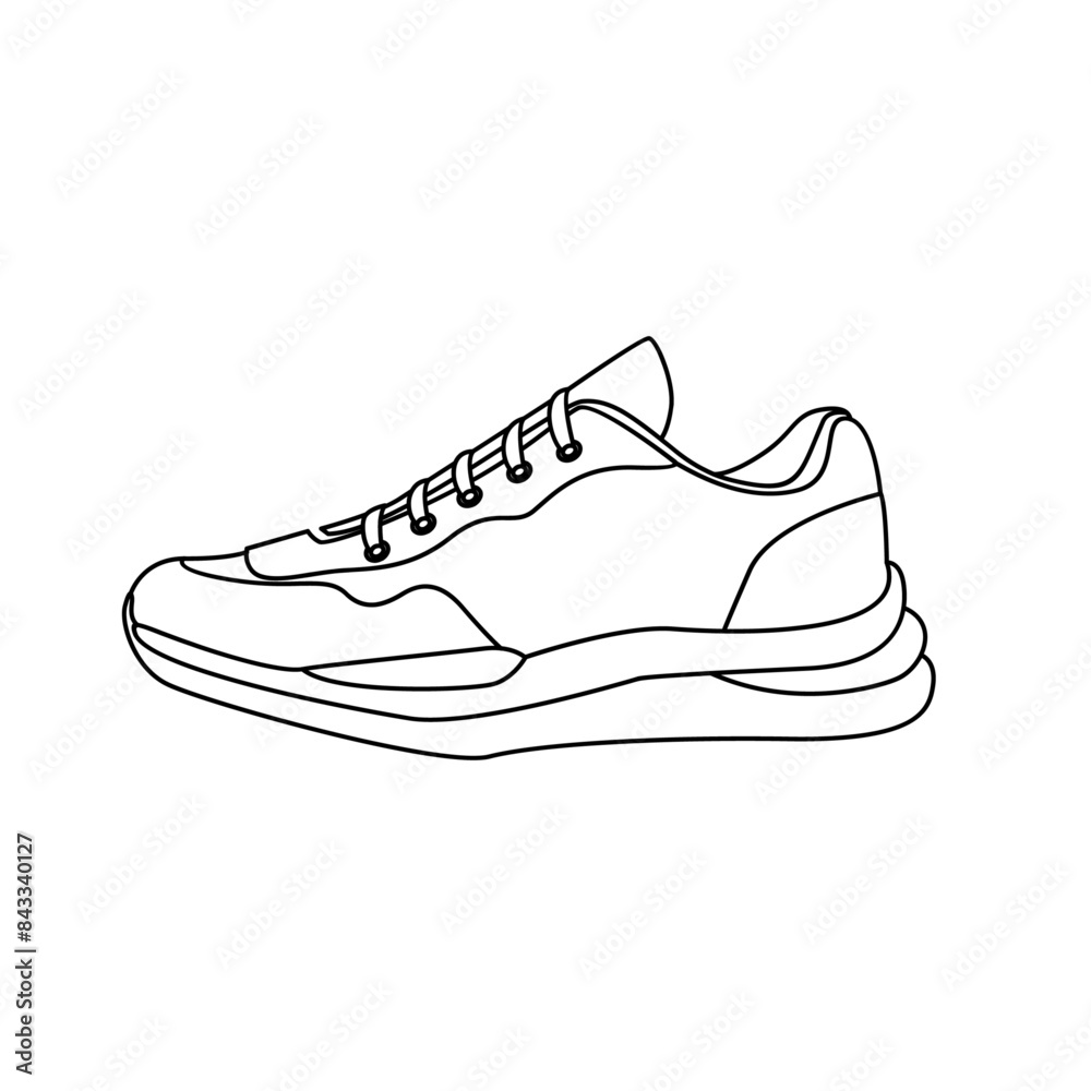 Line Sneaker logo icon, shoe design illustration Line Sneaker logo icon, shoe design illustration