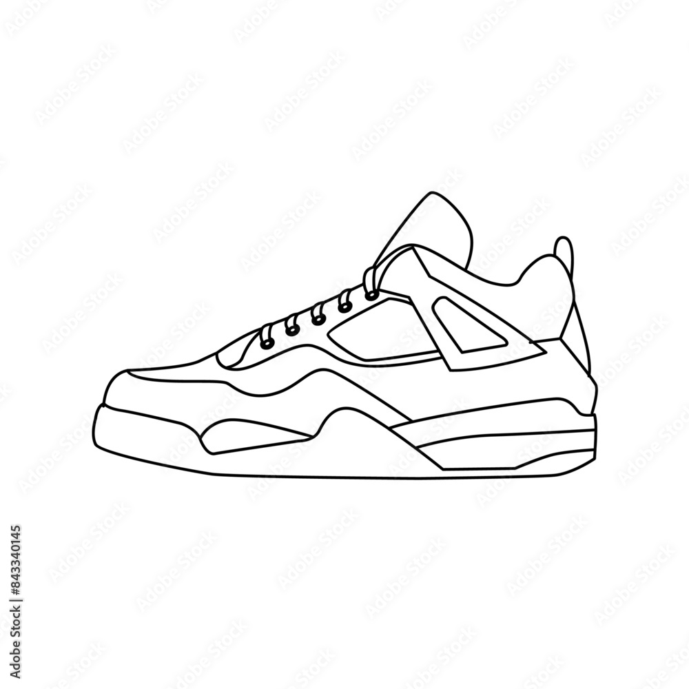 Line Sneaker logo icon, shoe design illustration Line Sneaker logo icon, shoe design illustration