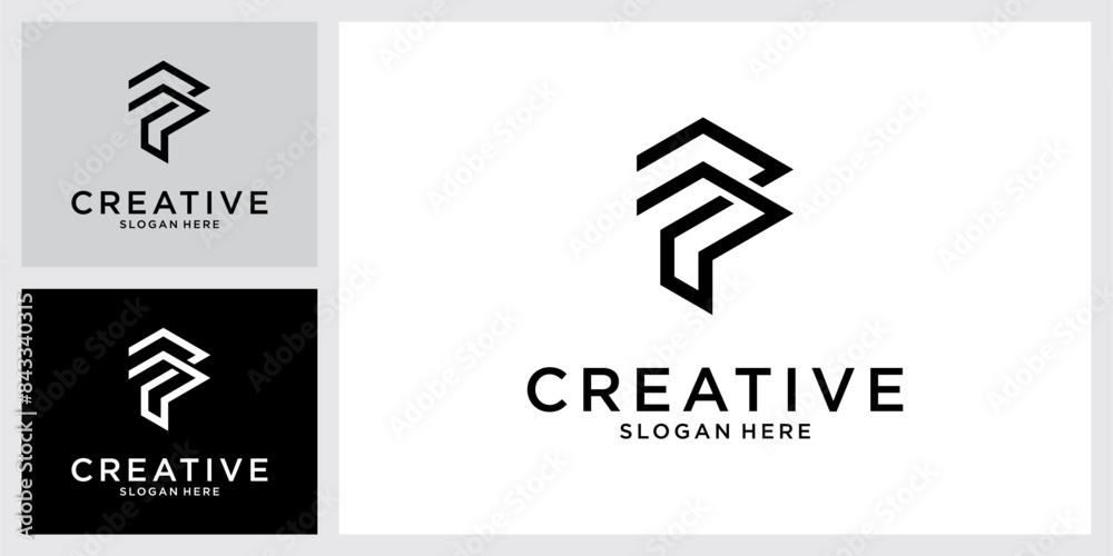 P or PP initial letter logo design vector P or PP initial letter logo design vector