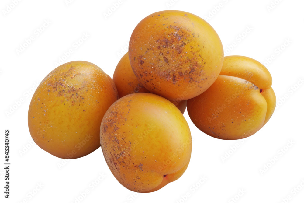 Apricot isolated on transparent background Apricot isolated on transparent background