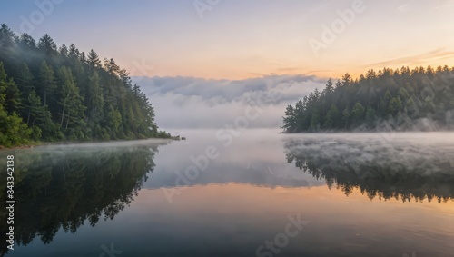 Misty Morning on the Lake