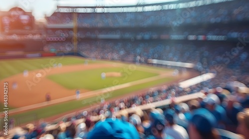 Shallow Depth of Field Baseball Game at Wrigley Field