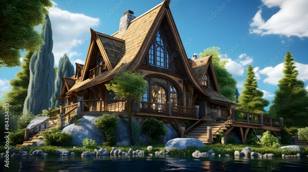 4K 3D House for Morons UHD Wallpaper