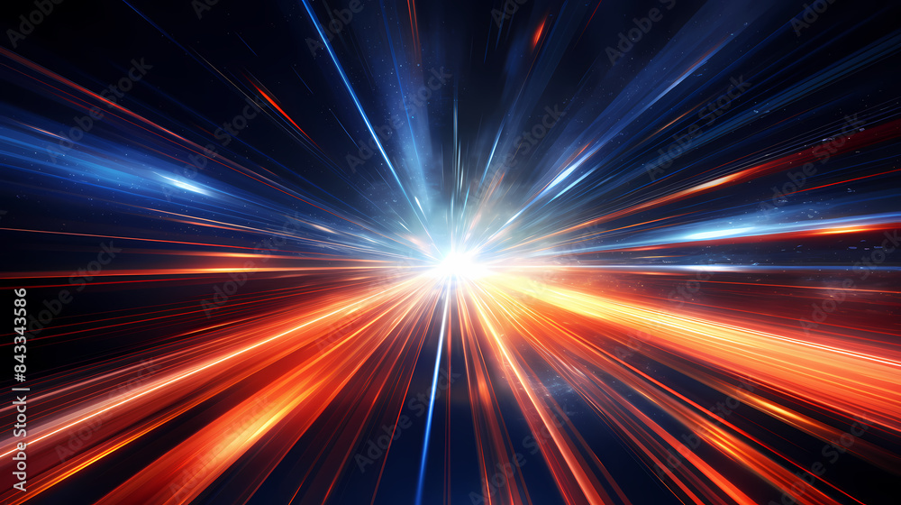 High-speed light trails in space High-speed light trails in space