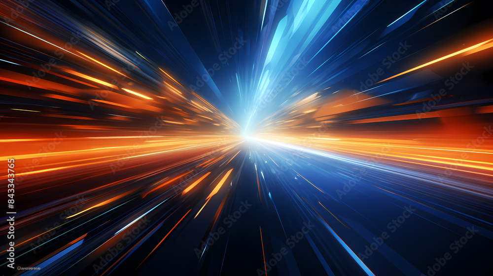 High-speed light trails in space High-speed light trails in space