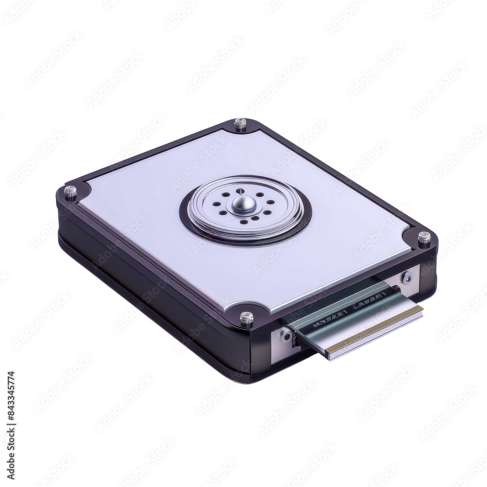 High-resolution image of an internal hard disk drive with exposed components, ideal for technology and hardware-related projects. High-resolution image of an internal hard disk drive with exposed components, ideal for technology and hardware-related projects.