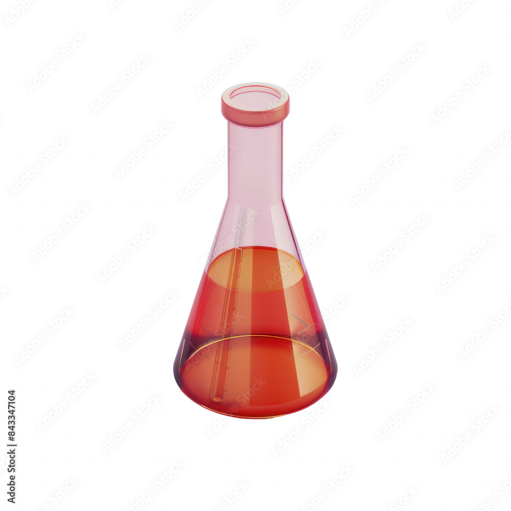 Laboratory glass flask filled with an orange liquid, ideal for science, research, chemistry, and education related stock photos. Laboratory glass flask filled with an orange liquid, ideal for science, research, chemistry, and education related stock photos.
