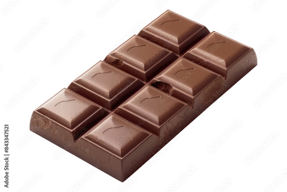 Chocolate bar isolated on transparent background Chocolate bar isolated on transparent background