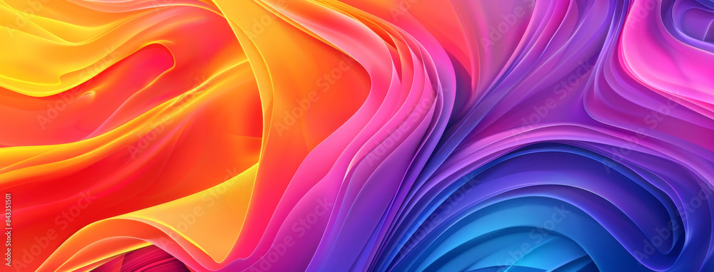 Detailed Background Color Abstract colorful background with smooth waves, vibrant colors and ...