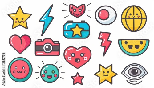 vector stickers pack