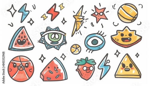 vector stickers pack