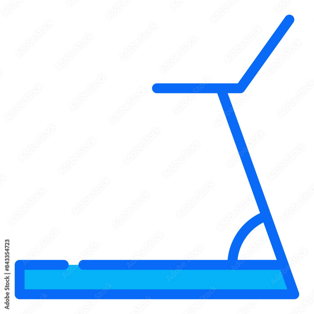 Treadmill outline dual tone icon. vector thin line icon for mobile app, website, logo and presentation design. Treadmill outline dual tone icon. vector thin line icon for mobile app, website, logo and presentation design.